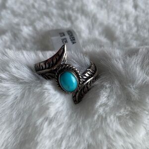Turquoise Sterling Silver Ring size 8 NWT